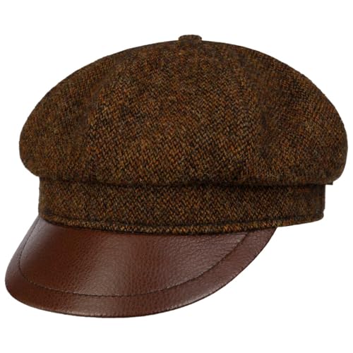 Stetson Classic Wool Riders Schirmmütze Made in Germany Herren Damen braun-schwarz 57 cm von Stetson