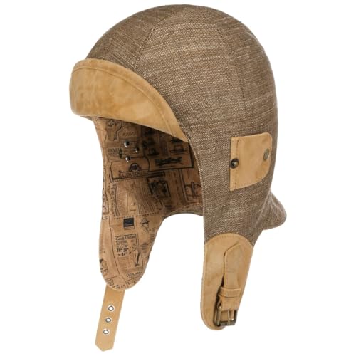 Stetson Convertible Fliegermütze Herringbone Unisex Made in Germany braun L (58-59 cm) von Stetson