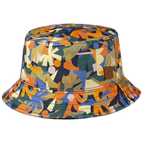 Stetson Cotton Print x The Feebles Fischerhut - Bunter Hut - Vielfarbiger Baumwollhut für Damen und Herren - Ideal für Herbst/Winter orange M (56-57 cm) von Stetson