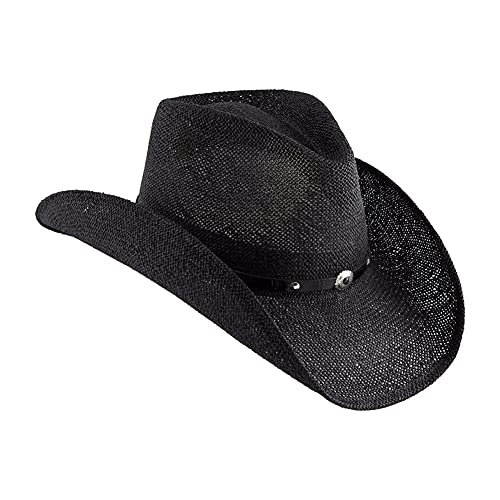 Stetson Cowboy, schwarzes Leder, Large von Stetson