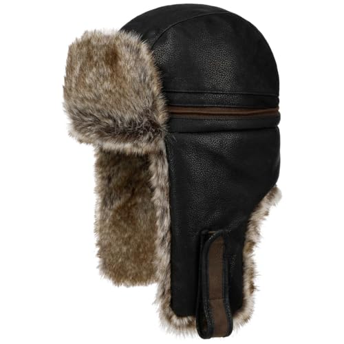Stetson Cowhide Bomber Fliegermütze Ohrenklappen Herren Winter schwarz S (54-55 cm) von Stetson