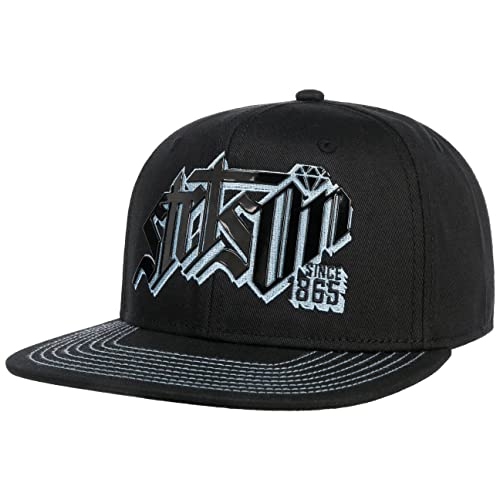 Stetson Diamond Snapback Cap - Flat Brim - Baumwollcap mit Verstellbarer Größe - Herren - Alle Saisons schwarz One Size Stetson Diamond Snapback Cap - Flat Brim - Baumwollcap mit Verstellbarer Größe - Herren - Alle Saisons schwarz One Size von Stetson