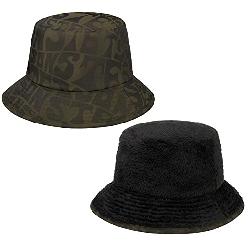 Stetson Double Sided Bucket Wendehut - Zweifarbiger Hut - Wendbarer Fischerhut - Unisex - Ganzjährig tragbar Oliv L (58-59 cm) von Stetson