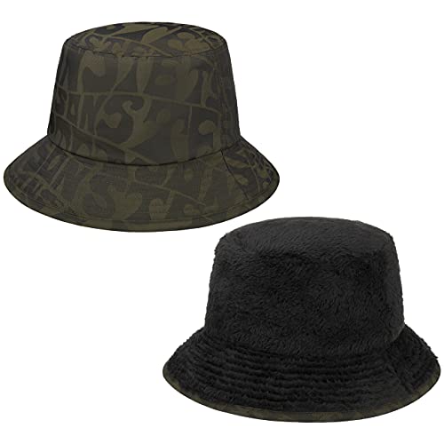 Stetson Double Sided Bucket Wendehut - Zweifarbiger Hut - Wendbarer Fischerhut - Unisex - Ganzjährig tragbar Oliv S (54-55 cm) von Stetson