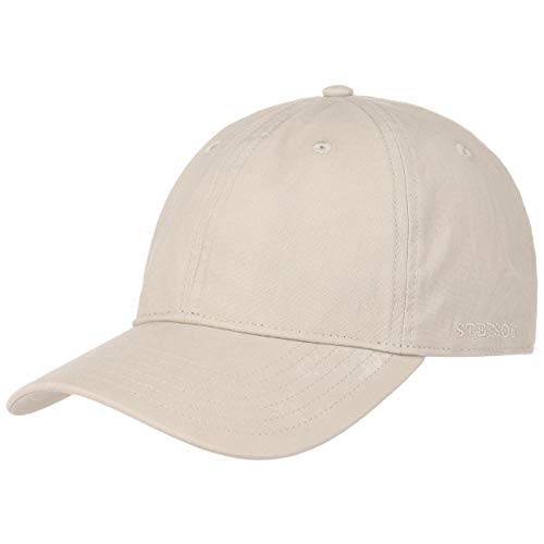 Stetson Ducor Sun Guard Fullcap Herren - Baseballcap aus Bio-Baumwolle (nachhaltig) - Frühjahr/Sommer - Cap mit Sonnenschutz UV 40+ - Basecap Stonewashed-Look - Outdoorcap beige M (56-57 cm) von Stetson