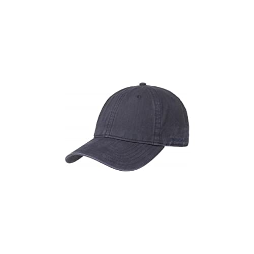 Stetson Ducor Sun Guard Fullcap Herren-Baseballkappe aus Bio-Baumwolle (nachhaltig) – Frühling/Sommer – mit UV-Schutz 40+ – Stonewash-Optik, Baseball, 7711102, Blau, 7711102 X-Large von Stetson