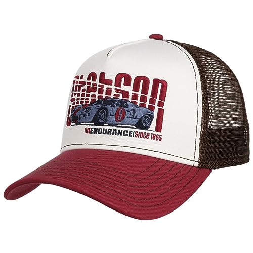 Stetson Endurance Trucker Cap Herren/Damen One Size (56-60 cm) - Baseballmütze mit Baumwollanteil - Regulierbare Meshcap - Blau - Orange - Frühjahr/Sommer rot One Size Small von Stetson