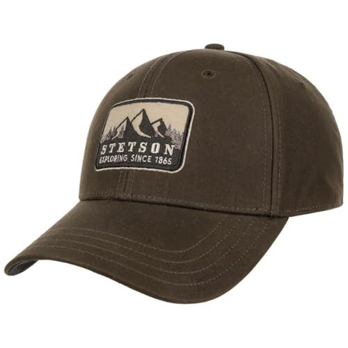 Stetson Exploring Since 1865 Cap Basecap Baseballcap Baumwollcap Herren - Snapback, mit Umschlag, Schirm Frühling-Sommer Herbst-Winter Frühjahr Sommer Herbst Winter - One Size Dunkelbraun von Stetson