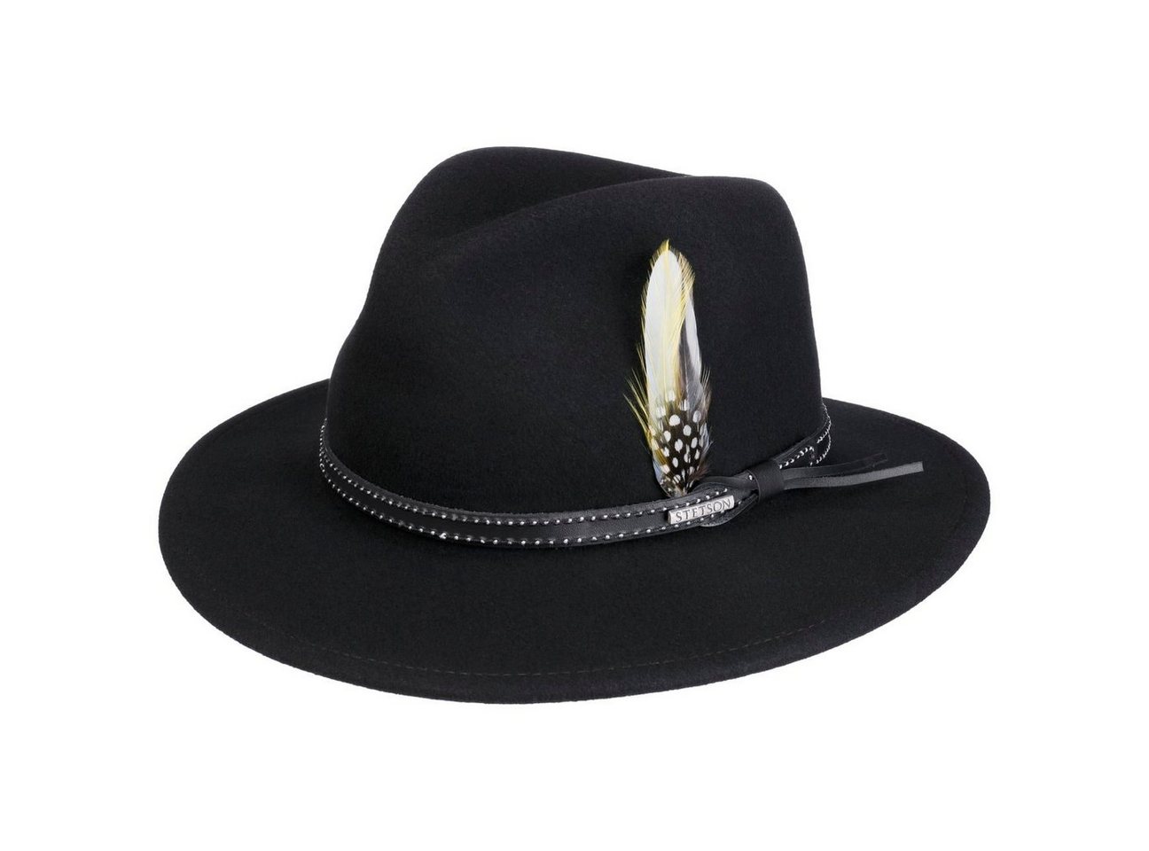 Stetson Filzhut (1-St) Wollfilzhut mit Lederband, Made in USA von Stetson