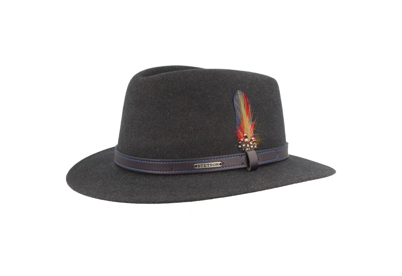 Stetson Filzhut Woolfelt Traveller mit Ledergarnitur von Stetson