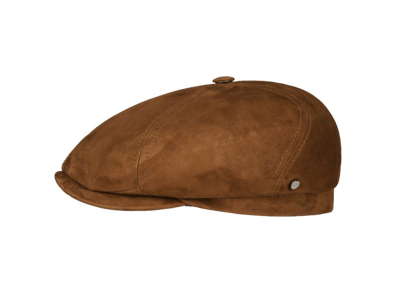 Stetson Flat Cap (1-St) Ledercap mit Schirm, Made in Germany von Stetson