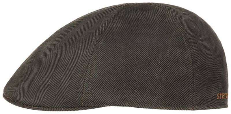 Stetson Flat Cap Texas Herringbone mit Fischgrat-Muster von Stetson