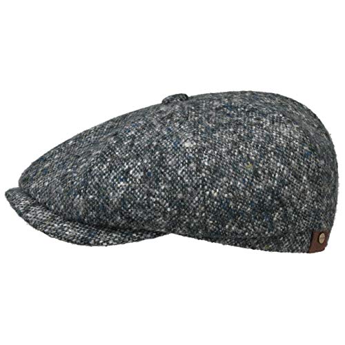 Stetson Hatteras Donegal Schirmmütze Flatcap Ballonmütze Tweedcap Wintercap (59 cm - grün-blau) von Stetson