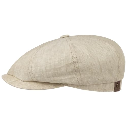 Stetson Hatteras Flatcap Leinen Damen/Herren - Mütze mit Baumwollfutter - Flat Cap mit Sonnenschutz UV 40+ - Schirmmütze Frühjahr/Sommer - Ballonmütze beige 53 cm Stetson Hatteras Flatcap Leinen Damen/Herren - Mütze mit Baumwollfutter - Flat Cap mit Sonnenschutz UV 40+ - Schirmmütze Frühjahr/Sommer - Ballonmütze beige 53 cm von Stetson