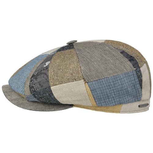 Stetson Hatteras Fresh Patchwork Flatcap Schirmmütze Ballonmütze Herren - Made in The EU mit Schirm, Futter Frühling-Sommer - XXL (62-63 cm) bunt von Stetson