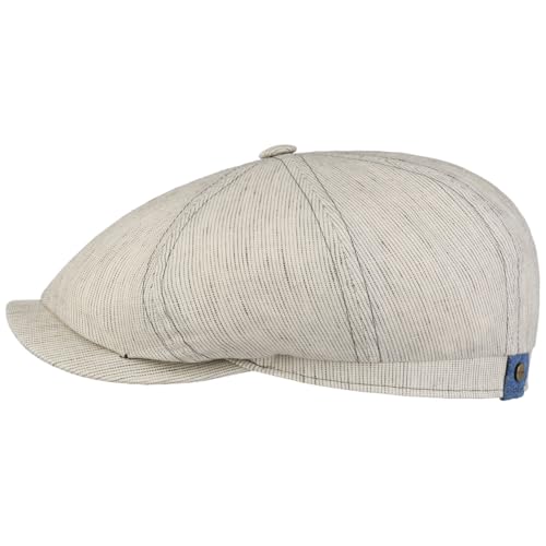 Stetson Hatteras Pandico Flatcap - Zweifarbige Mütze aus 100% Leinen - Sommermütze mit Nadelstreifen - Made in The EU - Herren - Frühjahr/Sommer Hellbeige 60 cm Stetson Hatteras Pandico Flatcap - Zweifarbige Mütze aus 100% Leinen - Sommermütze mit Nadelstreifen - Made in The EU - Herren - Frühjahr/Sommer Hellbeige 60 cm von Stetson