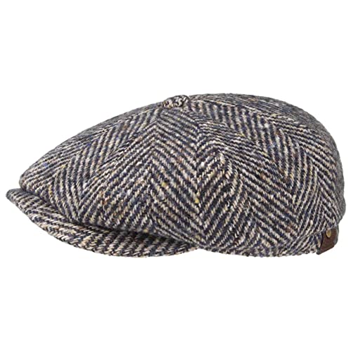 Stetson Hatteras Schildmütze - Hochwertige Schirmmütze Damen/Herren - 100% Schurwolle - Flatcap mit Baumwollfutter - Wollcap Herbst/Winter beige 56 cm von Stetson