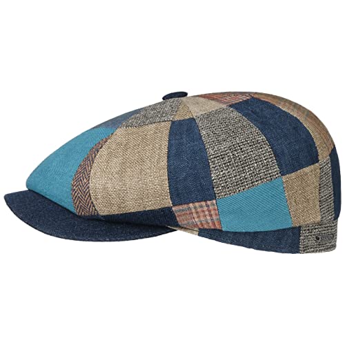 Stetson Hatteras Summer Patchwork Flatcap - Bunte Mütze - Mehrfarbige Schiebermütze mit luftigem Futter - Herren - Frühjahr/Sommer - Made in The EU bunt S (54-55 cm) von Stetson