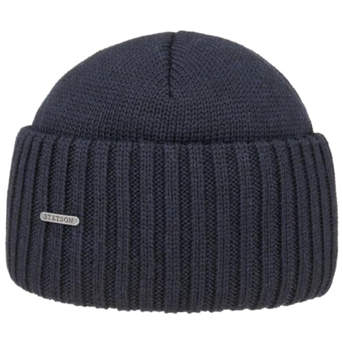 Stetson Herren Merino Wolle Mütze Hut EIN Größe Dunkelblau, Marine (2), Einheitsgröße von Stetson