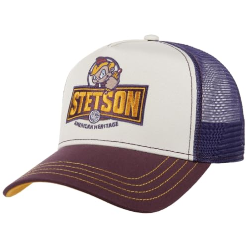 Stetson Hot Dog Boy Trucker Cap Snapback Herren Sommer Winter lila One Size Small von Stetson