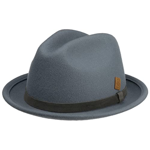 Stetson Kemptown Player x The Feebles Wollhut - Pork-Pie-Design - Wasserabweisend - Für Damen und Herren - Ganzjährig taubenblau XXL (62-63 cm) von Stetson