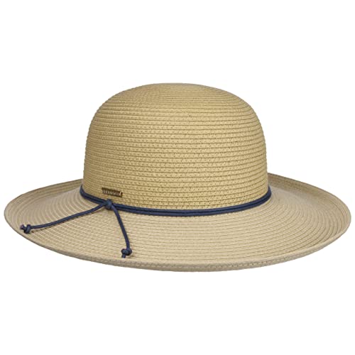 Stetson Lavedia Toyo Schlapphut - Naturfarbener Hut aus 100% Stroh - Sommerlicher Stil - UV-Schutz 40+ - Damen - Frühjahr/Sommer Natur L (58-59 cm) von Stetson