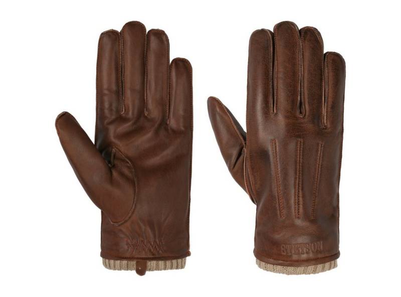 Stetson Lederhandschuhe (1-St) Fingerhandschuhe mit Futter von Stetson