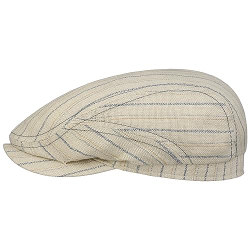 Stetson Ledford Driver Leinen Flatcap - Gestreifte Mütze aus Baumwolle & Leinen - Made in Germany - Herren - Frühjahr/Sommer cremeweiß 61 cm Stetson Ledford Driver Leinen Flatcap - Gestreifte Mütze aus Baumwolle & Leinen - Made in Germany - Herren - Frühjahr/Sommer cremeweiß 61 cm von Stetson
