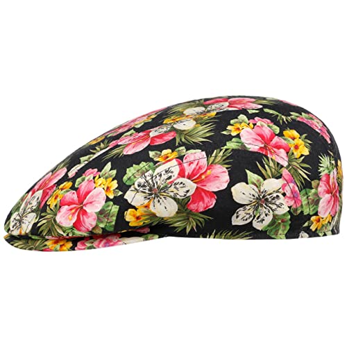 Stetson Flower Mix Flatcap - Mehrfarbige Mütze aus Baumwolle - Schiebermütze mit Blumenprint - Made in The EU - Damen - Frühjahr/Sommer bunt S (54-55 cm) von Stetson