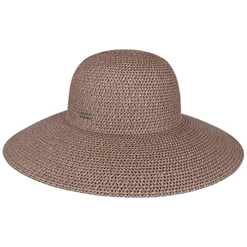 Stetson Livetta Toyo Schlapphut Sonnenhut Sommerhut Strandhut Damenhut Damen - Frühling-Sommer - S (54-55 cm) Altrosa von Stetson