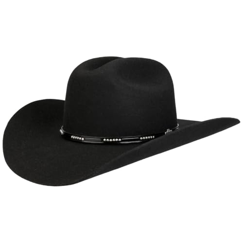 Stetson Llano 4X Westernhut Cowboyhut Herren Winter Made in USA schwarz 60 cm von Stetson