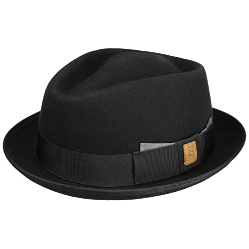 Stetson Maitland Diamond x The Feebles Wollhut - Schwarzer Hut - Unifarben mit Diamantkrone - Wasserabweisend & knautschbar - Für Damen und Herren - Ganzjährig schwarz M (56-57 cm) von Stetson