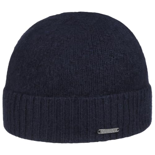 Stetson Mayville Beanie Umschlagmütze Kaschmir Winter dunkelblau One Size von Stetson