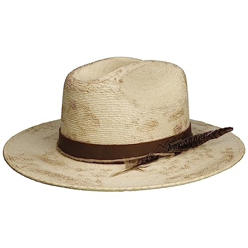 Stetson Mexican Palm Strohhut - Hut aus 100% Stroh - Western Style - Sommerhut mit UV-Schutz 40+ - Made in Mexico - Unisex - Frühjahr/Sommer braun L (58-59 cm) von Stetson