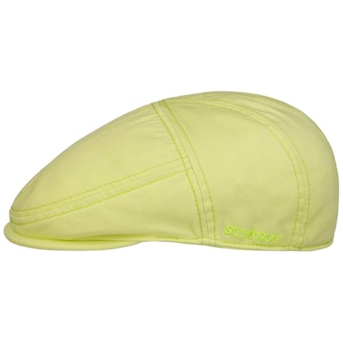 Stetson Neon Paradise Cotton Flatcap Schirmmütze 100% Baumwolle Ivy Style UV-Schutz 40 Herren Frühjahr Sommer neongrün M (56-57 cm) von Stetson