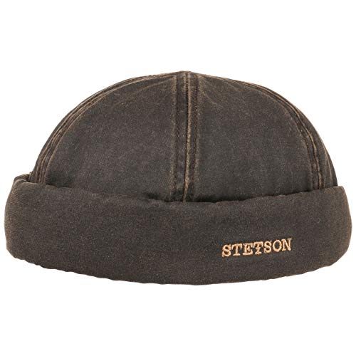 Stetson Old Cotton Dockermütze Dockercap Herrenmütze Baumwollmütze Hafenmütze Mütze (XL (60-61 cm) - braun) von Stetson