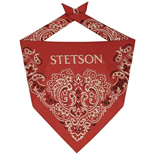 Stetson Paisley Bandana Bandanatuch Stirnband Kopftuch Damen/Herren - Frühling-Sommer Herbst-Winter - One Size rot von Stetson