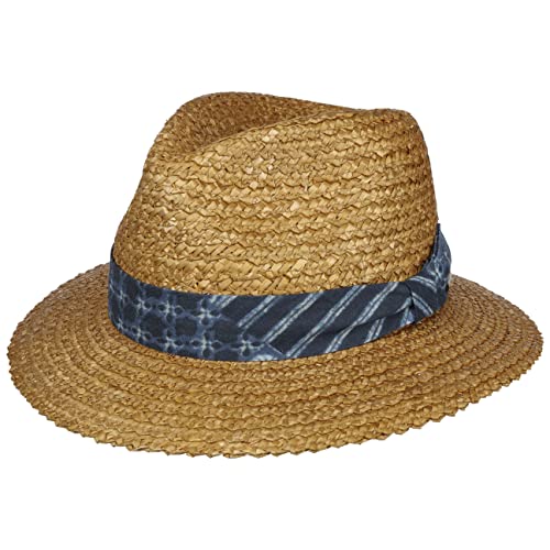 Stetson Pantoca Traveller Strohhut - Naturfarbener Hut mit Garniturband - Sommerbegleiter mit UV-Schutz 40 - Unisex - Frühjahr/Sommer Natur S (54-55 cm) von Stetson