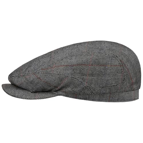 Stetson Pascoli Driver Flatcap Herren Blaue Mütze 100% Seide UV-Schutzfaktor 40 Made in EU Frühjahr Sommer anthrazit 59 cm von Stetson