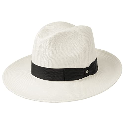 Stetson Philadelphia Panamastrohhut - Naturfarbener Hut - Bogart-Stil - Sommerhut mit UV-Schutz - Handgeflochten in Ecuador - Herren - Frühjahr/Sommer Natur 59 cm von Stetson