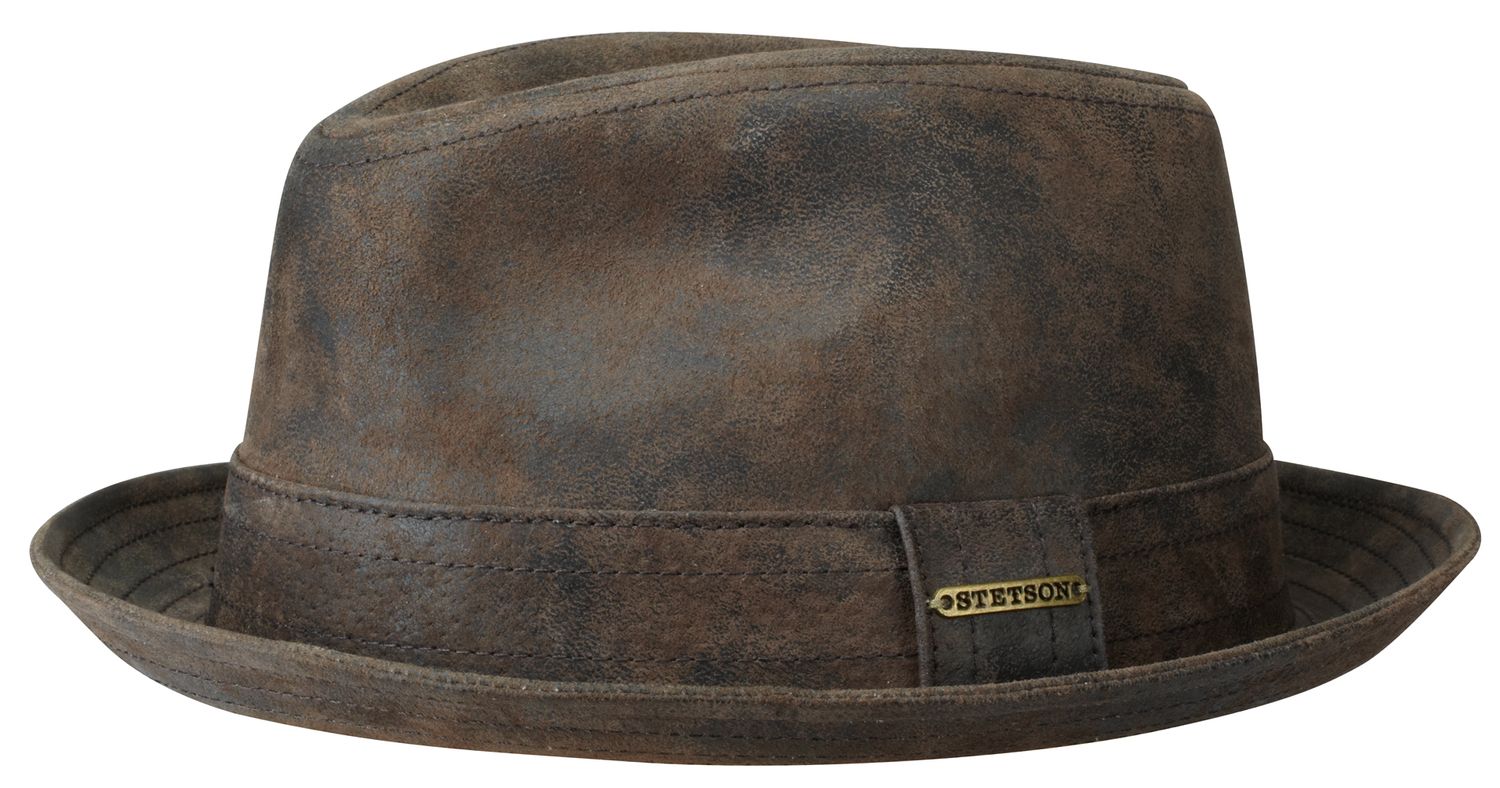 Stetson Pork Pie aus Leder von Stetson