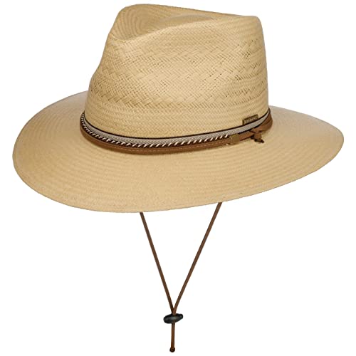 Stetson Ralcott Traveller Toyo Strohhut Naturfarbener Hut Ledergarniturband Klassischer Look Unisex Frühjahr Sommer Natur XXL (62-63 cm) von Stetson