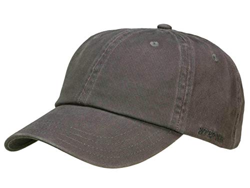 Stetson Rector Baseballcap mit UV-Schutz aus Baumwolle - Anthrazit (32) - One Size von Stetson