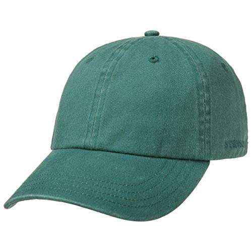 Stetson Rector Basecap - Cap für Damen/Herren - Sonnenschutz-Cap aus Baumwolle (UV-Schutz 40+) - Baumwollcap größenverstellbar (55-60 cm) - Baseballcap Sommer/Winter Petrol One Size von Stetson