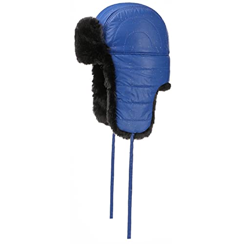 Stetson Reflector Fliegermütze - Blaue Mütze - Trapperstil - Ushanka Pilotenmütze mit Fellbesatz - Herbst/Winter - für Herren blau M (56-57 cm) von Stetson