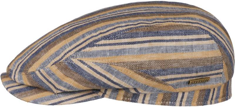 Stetson Schiebermütze Driver Cap aus Leinen mit modernem Streifen-Design von Stetson
