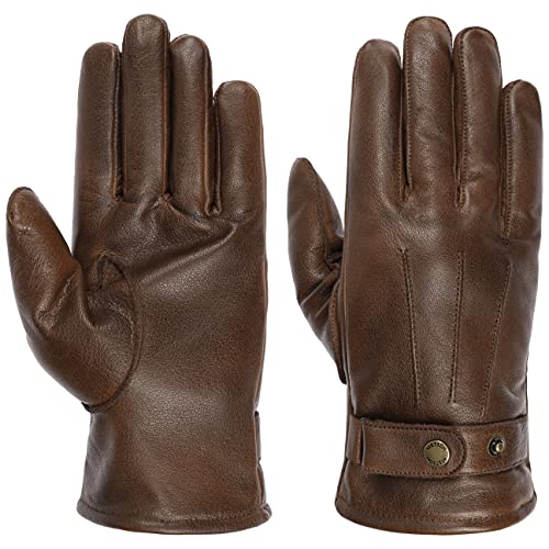 Stetson Seward Buffalo Lederhandschuhe Handschuhe Fingerhandschuhe Herrenhandschuhe (9 HS - braun) von Stetson