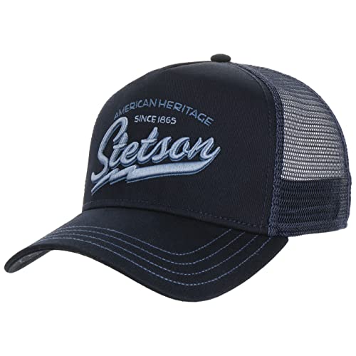 Stetson Since 1865 Trucker Cap Basecap Baseballcap Snapback Truckercap Meshcap dunkelblau One Size von Stetson