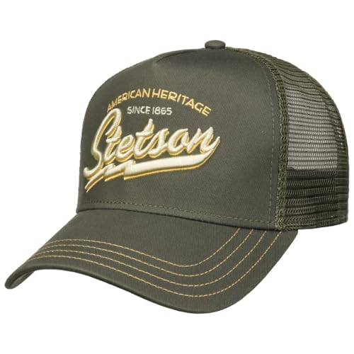 Stetson Since 1865 Trucker Cap Snapback Baumwolle Oliv One Size (55-59 cm) von Stetson