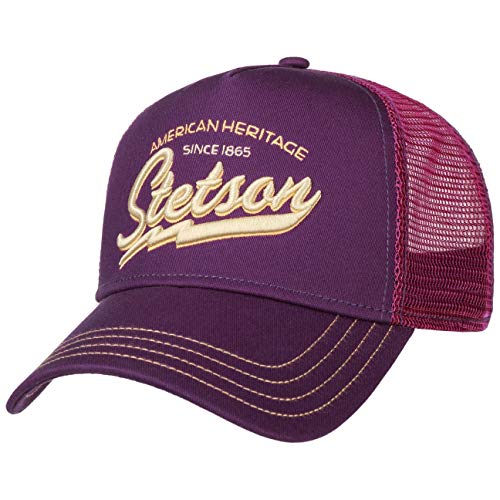 Stetson Since 1865 Trucker Cap Basecap Baseballcap Snapback Truckercap Meshcap pink-lila One Size Stetson Since 1865 Trucker Cap Basecap Baseballcap Snapback Truckercap Meshcap pink-lila One Size von Stetson